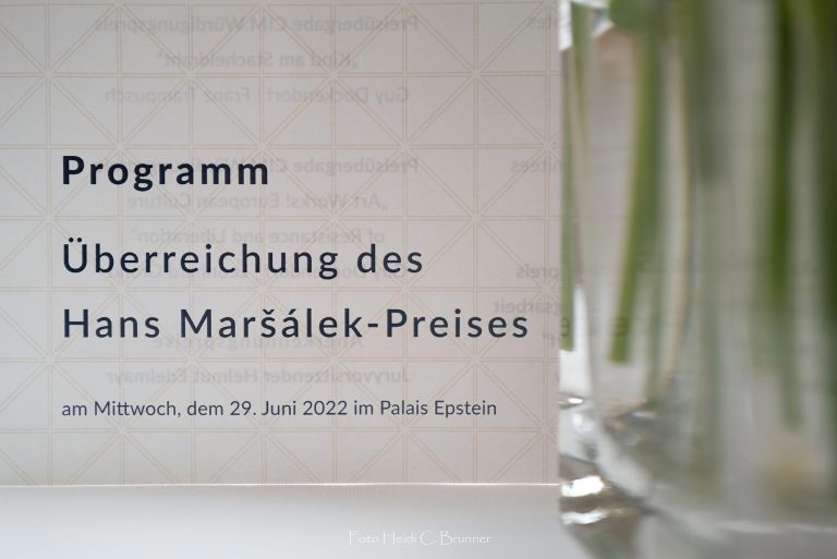 Hans-Maršálek-Preis für Projekte zur Erinnerungskultur