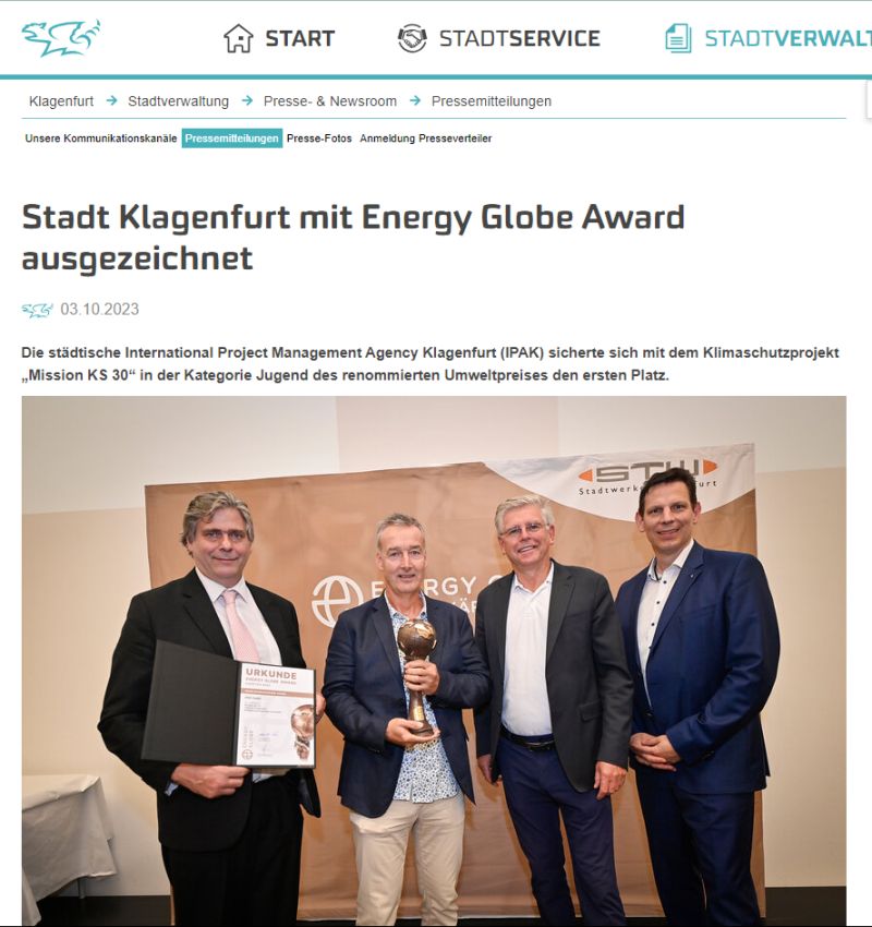 Klagenfurt-Energy Globe Award