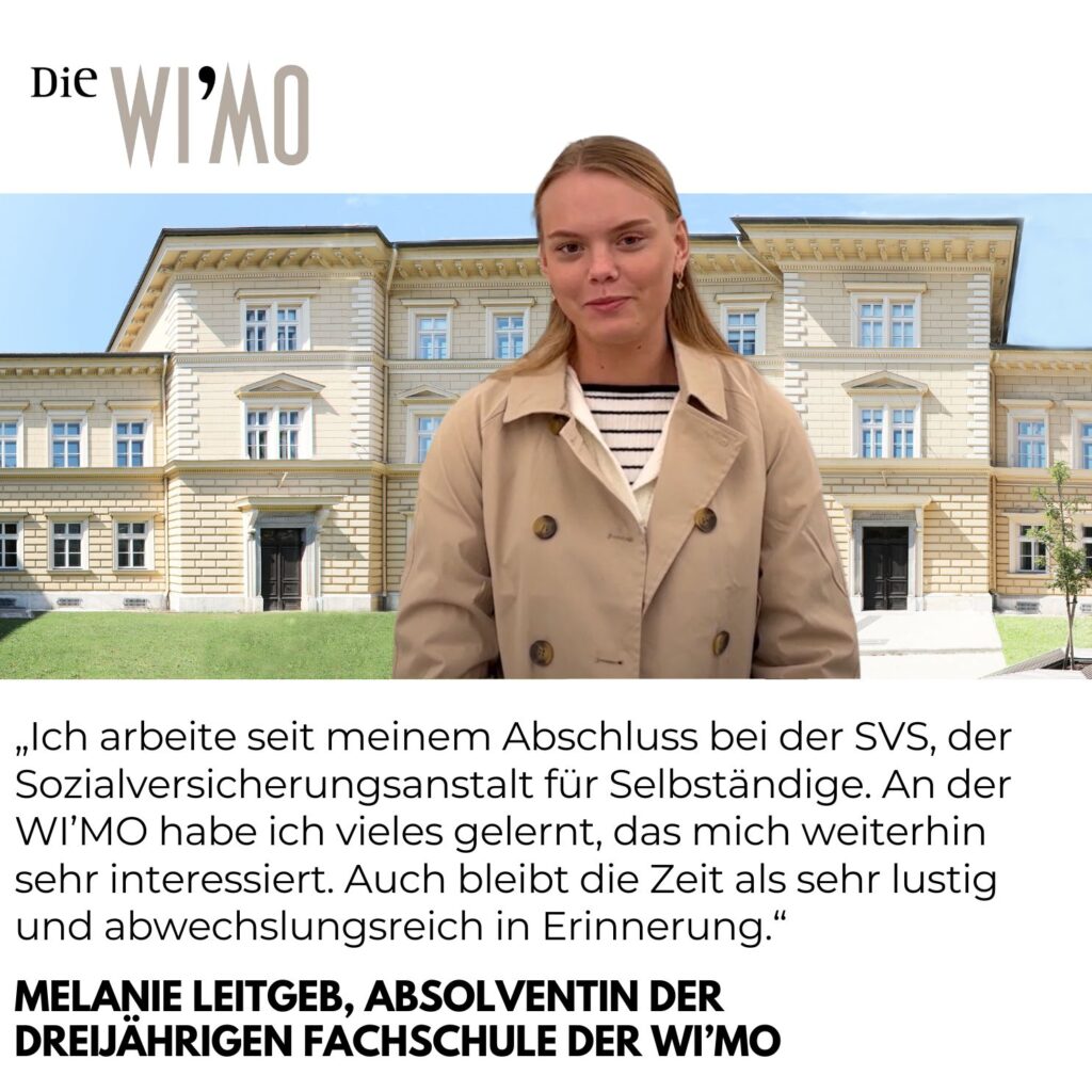 WIMO-Absolventin Melanie Leitgeb