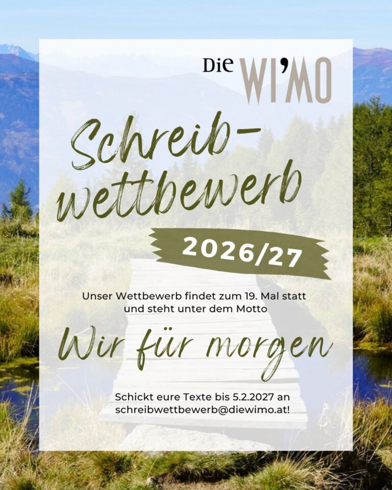 Wir für morgen: WI’MO lädt zum Schreibwettbewerb
