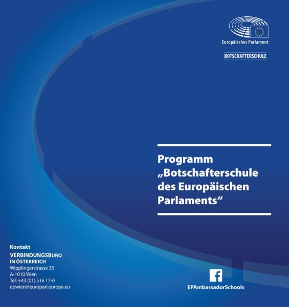 Broschüre Botschafterschule des Europäischen Parlaments